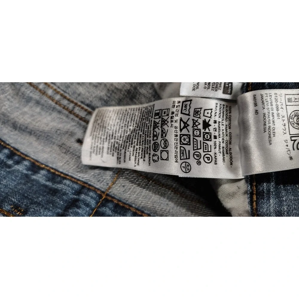 Levis 527 Jeans Mens 38x32 Bootcut Blue Denim Cowboy Western Cotton Red‎ Tab